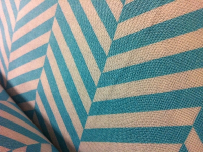 Baumwolle | Chevron türkis